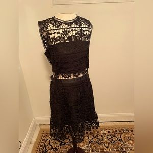 Romeo and Juliet Couture Black Lace Dress
